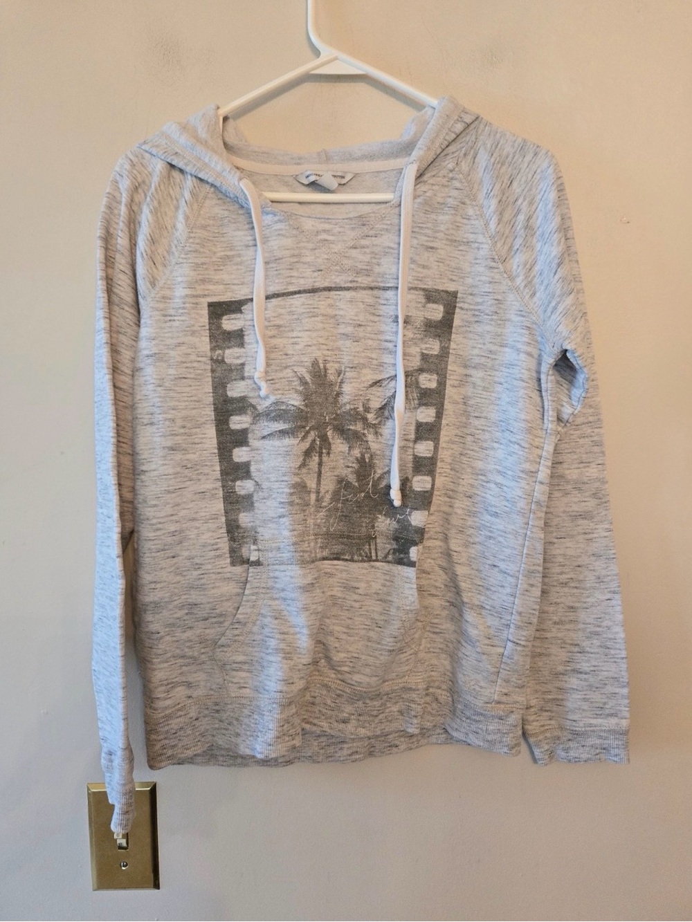 American eagle Heather Grey hoodie size womens medium oversized